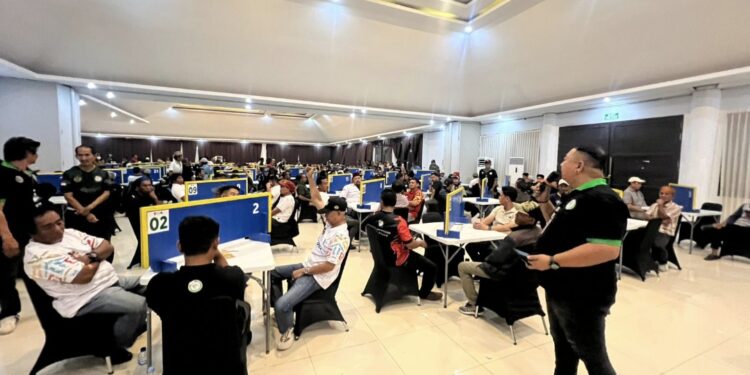 Turnamen bergengsi Domino Championship 2026 tingkat Kalimantan Timur resmi digelar di Ballroom Grand Equator Hotel Bontang, Sabtu (9/5/2026)