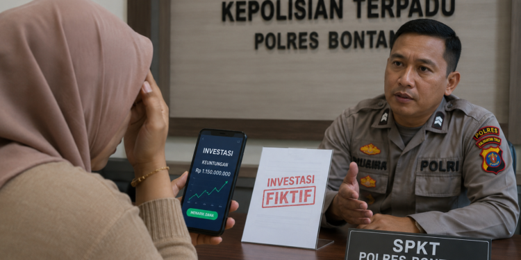 Ilustrasi laporan di Polres Bontang