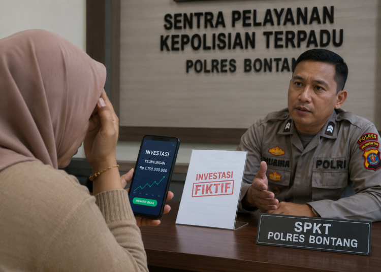 Ilustrasi laporan di Polres Bontang
