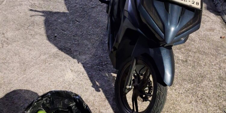 Motor pelaku pencurian alpukat di Perumahan BTN PKT, Kota Bontang