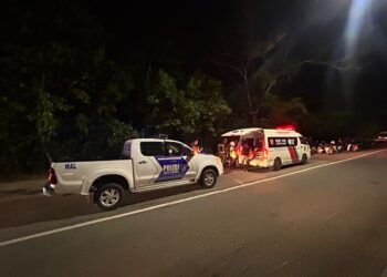 Kecelakaan lalu lintas terjadi di Jalan Cipto Mangunkusumo, Kota Bontang