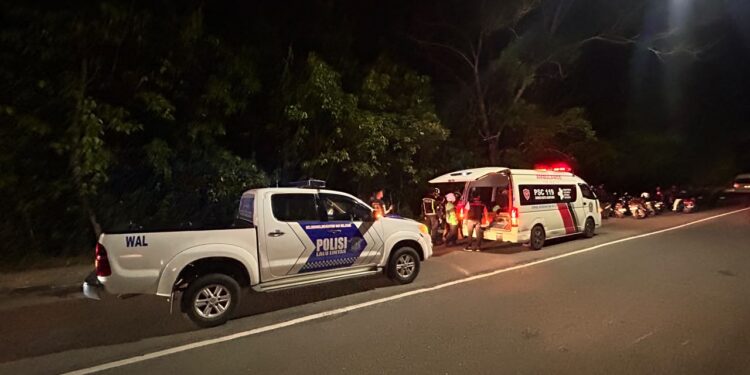 Kecelakaan lalu lintas terjadi di Jalan Cipto Mangunkusumo, Kota Bontang