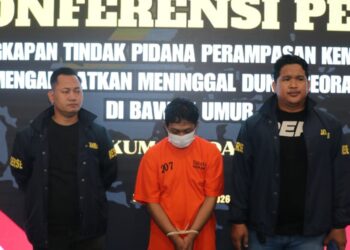 Terduga pelaku diamankan Polda Kaltim dalam kasus penculikan bocah di Kutim