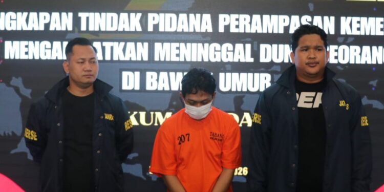 Terduga pelaku diamankan Polda Kaltim dalam kasus penculikan bocah di Kutim