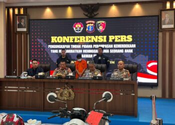 Konferensi Pers Polda Kaltim terkait kasus bocah penculikan di Kutim