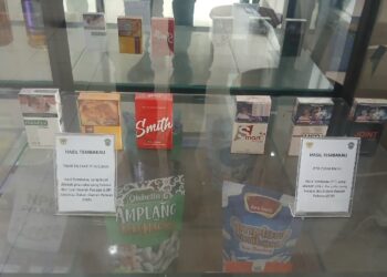 Sejumlah rokok ilegal yang disita Bea Cukai