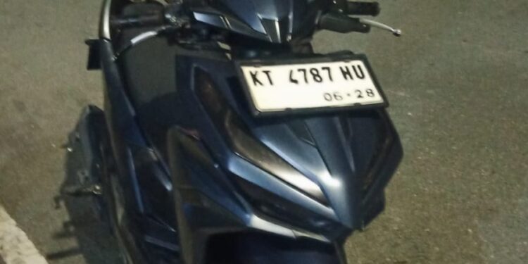 Kondisi motor pelaku maling Alpukat di BTN PKT Bontang