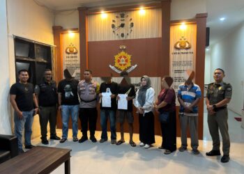 Dua terduga perusak pot bunga diamankan Polres Bontang