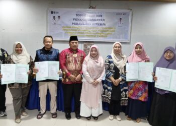 Sosialisasi dan Penandatanganan Perjanjian Kinerja Tahun 2026 yang digelar Pemerintah Kelurahan Gunung Telihan