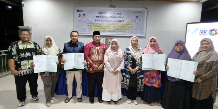 Sosialisasi dan Penandatanganan Perjanjian Kinerja Tahun 2026 yang digelar Pemerintah Kelurahan Gunung Telihan