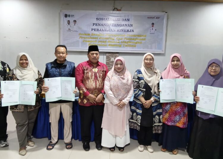 Sosialisasi dan Penandatanganan Perjanjian Kinerja Tahun 2026 yang digelar Pemerintah Kelurahan Gunung Telihan