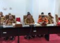 Dinas Perumahan, Kawasan Permukiman, dan Pertanahan (Perkimtan) Kota Bontang saat rapat di DPRD
