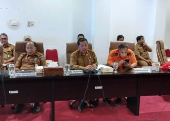 Dinas Perumahan, Kawasan Permukiman, dan Pertanahan (Perkimtan) Kota Bontang saat rapat di DPRD