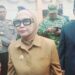 Wali Kota Bontang, Neni Moerniaeni, dan Wakil Agus Haris saat diwawancarai wartawan
