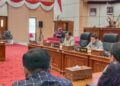 Kondisi rapat paripurna Pemkot Bontang dengan DPRD