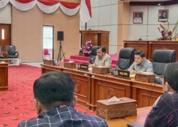 Kondisi rapat paripurna Pemkot Bontang dengan DPRD