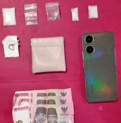 Barang bukti yang diamankan Polres Bontang