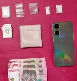 Barang bukti yang diamankan Polres Bontang