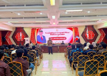 Ketua Komite I DPD RI Andi Sofyan Hasdam, saat lakukan sosialisasi empat pilar di Bontang