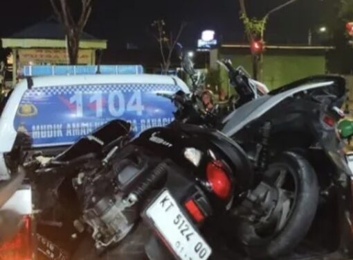 Kecelakaan lalu lintas terjadi di kawasan simpang Rigomasi, Kota Bontang,