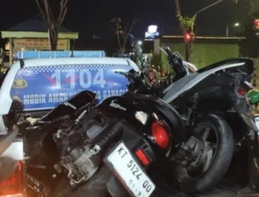 Kecelakaan lalu lintas terjadi di kawasan simpang Rigomasi, Kota Bontang,