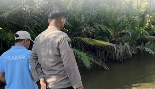 Saat pihak Polres Paser mendatangi lokasi kejadian