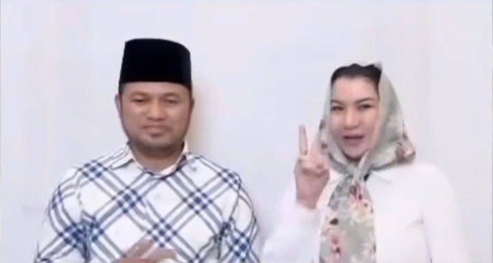 Saat Gubernur Kaltim Rudy Mas'ud minta dukungan ke mantan Bupati Kukar Rita Widyasari