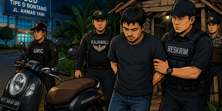 Ilustrasi pelaku pencurian dibekuk Polisi
