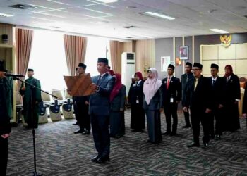Suasana Pemkot Bontang Lantik 15 Pejabat yang baru