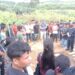 Prosesi pemakaman bayi yang meninggal dunia usai menjalani penanganan medis di RS Santa Elisabeth Bengalon.