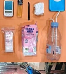 Barang bukti yang diamankan Polres Bontang