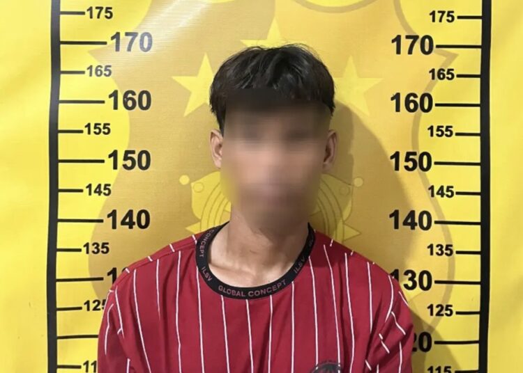 Terduga pelaku berinisial JM (25) diamankan Polres Kutim