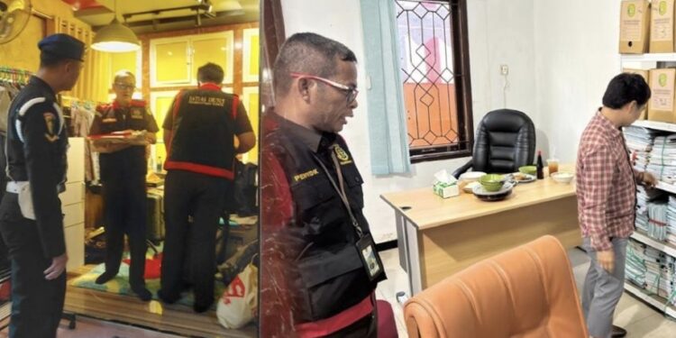 Tim Penyidik Pidsus Kejati Kaltim menggeledah Kantor Disdikbud Kukar