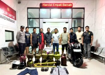 Terduga pelaku pencurian tabung diamankan Polres Kutim