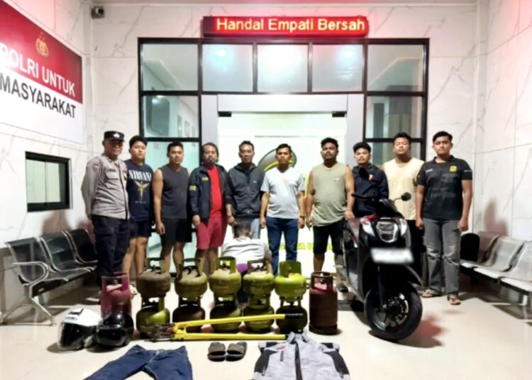 Terduga pelaku pencurian tabung diamankan Polres Kutim