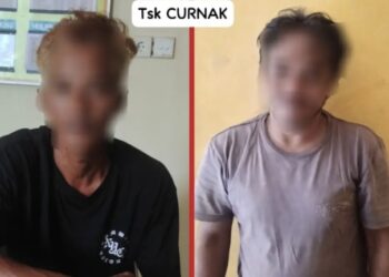 Terduga pelaku pencurian sapi yang diamankan Polres Kutim